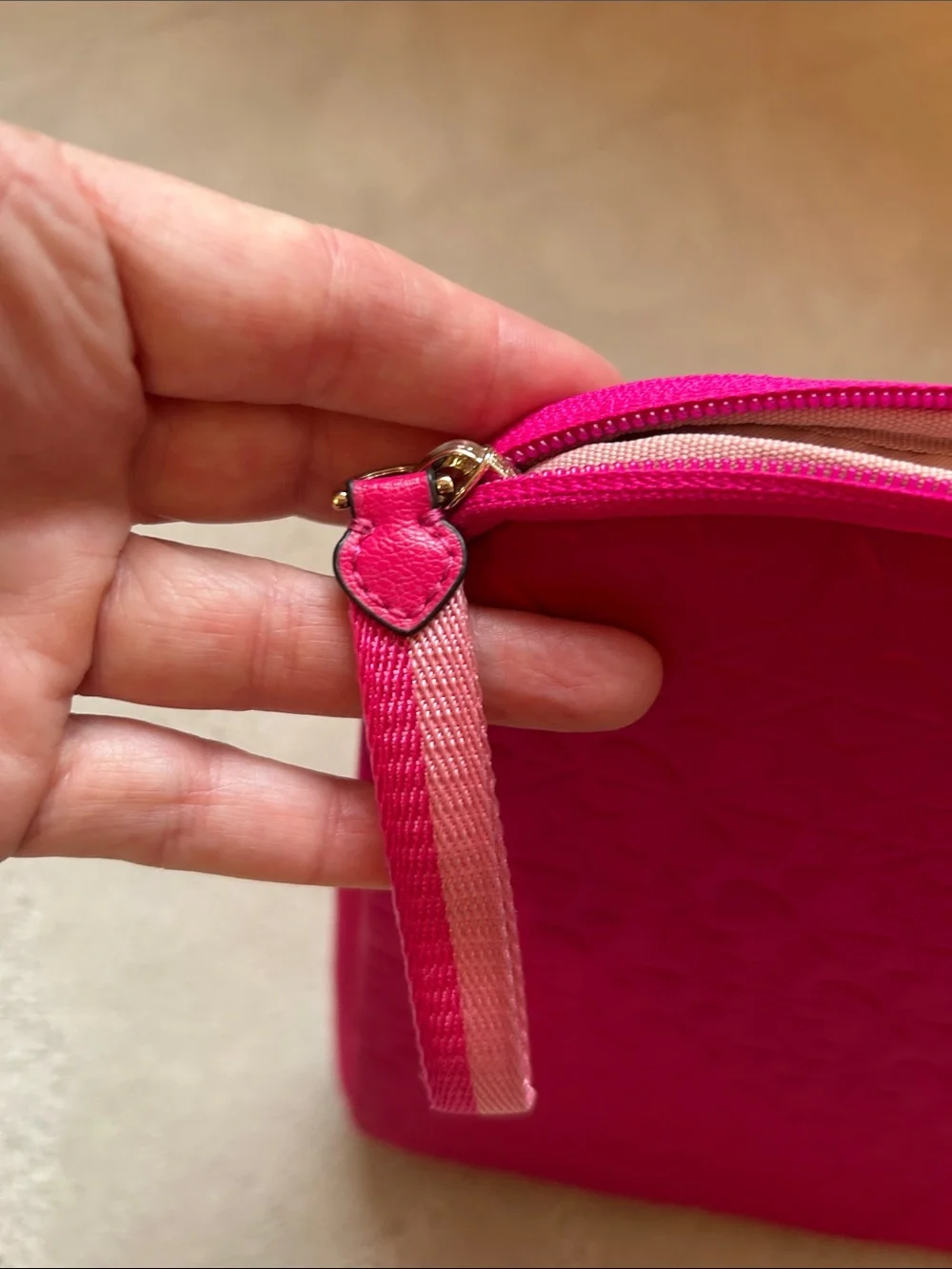 kate spade Hot Pink Quilted Floral Tablet Sleeve with Wrist Strap